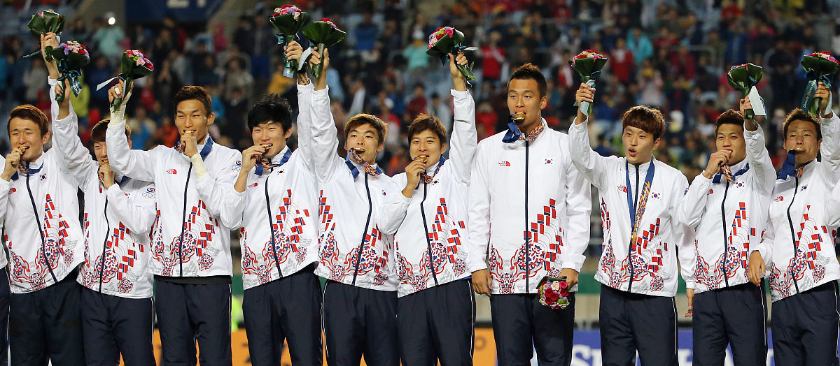 韩国国家队在比赛中大获全胜 韩国国家队在比赛中大获全胜